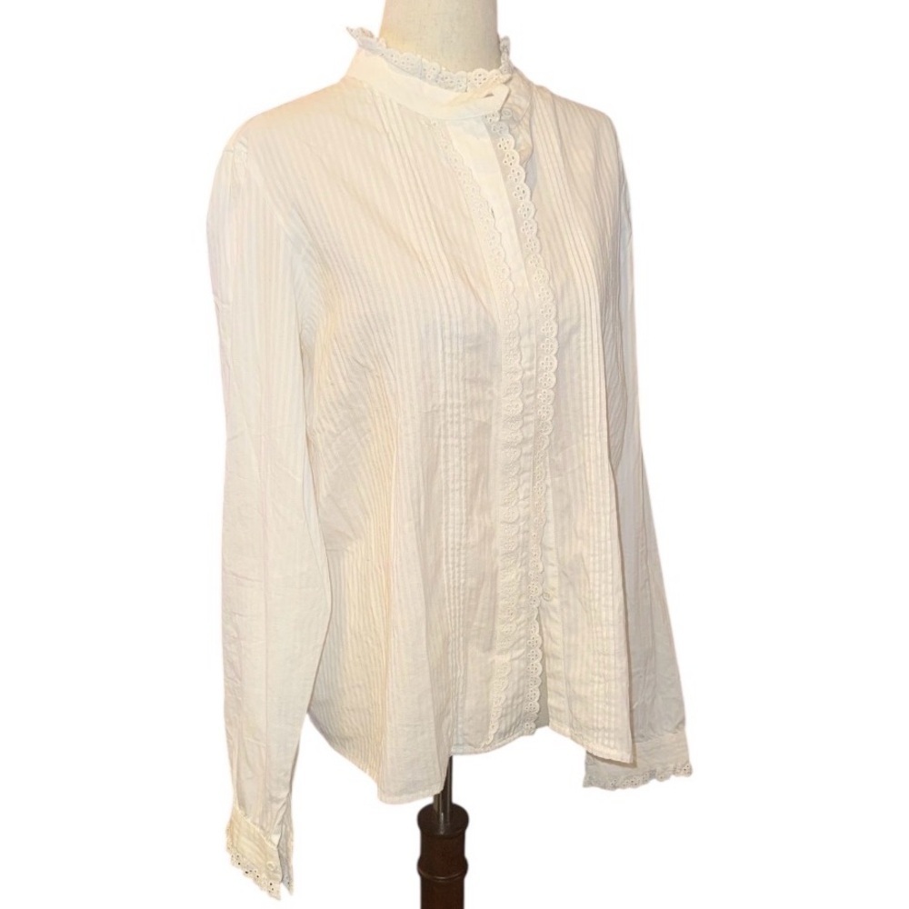 Nili Lotan White Button Down Thea Shirt - Picture 4 of 7